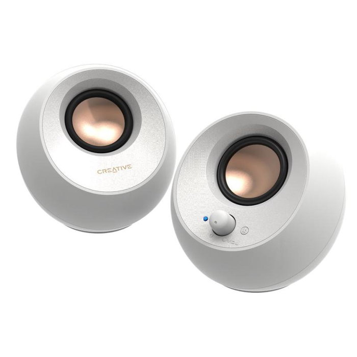 Creative Pebble V3 Enceinte PC Bluetooth 2.0 Blanc - 51MF1700AA002