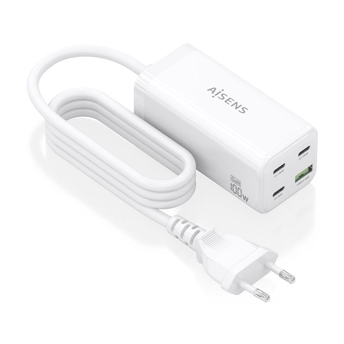 Chargeur mural Aisens GAN Blanc 100 W