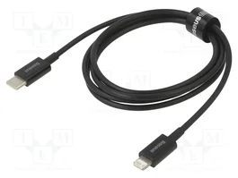 BASEUS Câble USB-C vers Apple Lightning 1m, noir, 20W