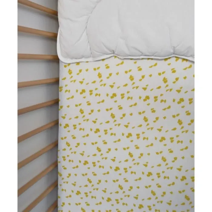 Domiva Drap Housse en Coton Jersey Savane pour Lit Bébé 60x120 cm Extensible, Imprimé Tendances, Certifié OEKO-TEX