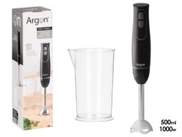 ARGON Batidora Negra Gris con Vaso 1000W