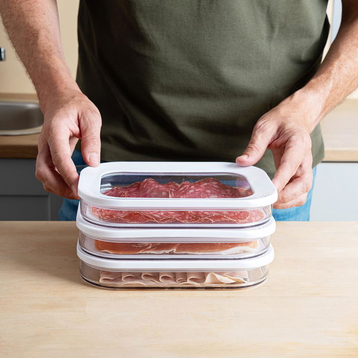 Lonchera Embutido Plástico Rico Quid 22x16x3,5 cm (12 Unidades)