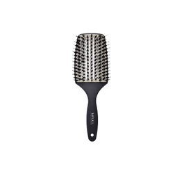Bifull Cepillo ergonomique avec base en aluminium Onix - Céramique, ions négatifs, poils nylon et sanglier pour démêlage