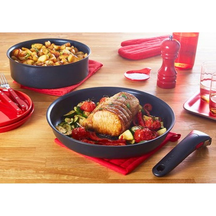 Tefal Batterie de Cuisine L7639002 Noir 13 Pièces Tefal Batterie de Cuisine L7639002 Noir 13 Pièces