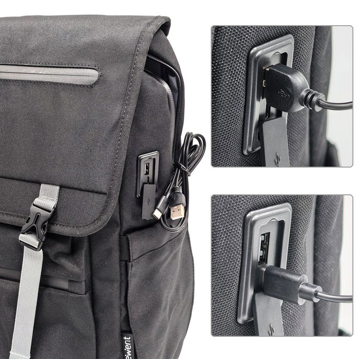 Ewent Mochila Trendy Roll EW2537 Vintage Unisex 27L 44x31x15cm pour PC Portable 16.1 pouces Oxford 900D