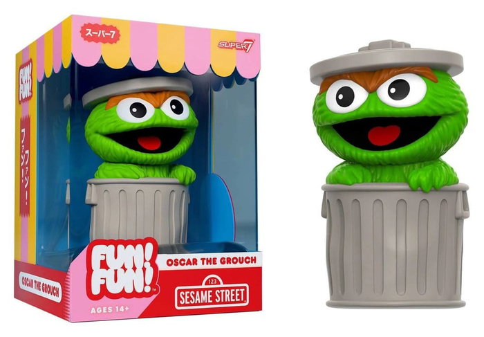 Super7 Figurine Soft Vinyl Fun! Fun! Wave 01 - Oscar le grincheux