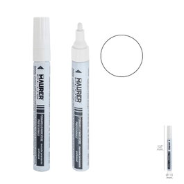 MAURER Marqueur de Peinture Professionnel Blanc 10 ml