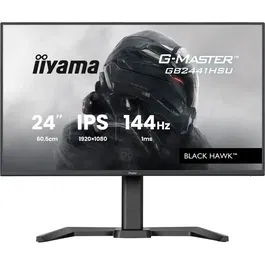 Iiyama G-Master - Ecran PC Gaming 24 Pouces (24") FHD 144Hz 1ms IPS - Moniteur avec Réglage en Hauteur, Hub USB, DisplayPort, HDMI, Haut-parleurs