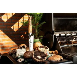 Forged Couteau de chef Katai - Lame 16 cm - Acier VG10 - Manche en bois de racine