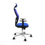 Piqueras y Crespo 1D086N1 Chaise de Bureau avec Appui-tête Bleu