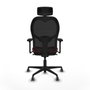 Piqueras y Crespo Chaise de Bureau avec Appui-tête Jorquera 3D036G2 Bordeaux