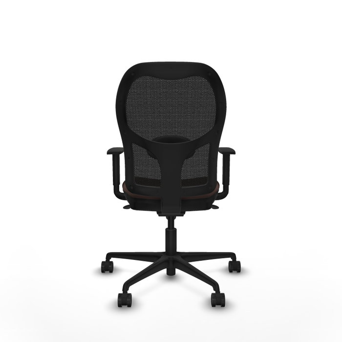 Piqueras y Crespo Chaise de Bureau Jorquera Noir et Brun foncé Piqueras y Crespo Chaise de Bureau Jorquera Noir et Brun foncé