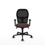 Piqueras y Crespo Chaise de Bureau Jorquera Noir et Brun foncé