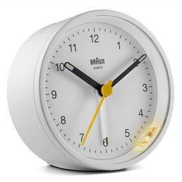 Braun BC-12-W Réveil Analogique Classique Blanc