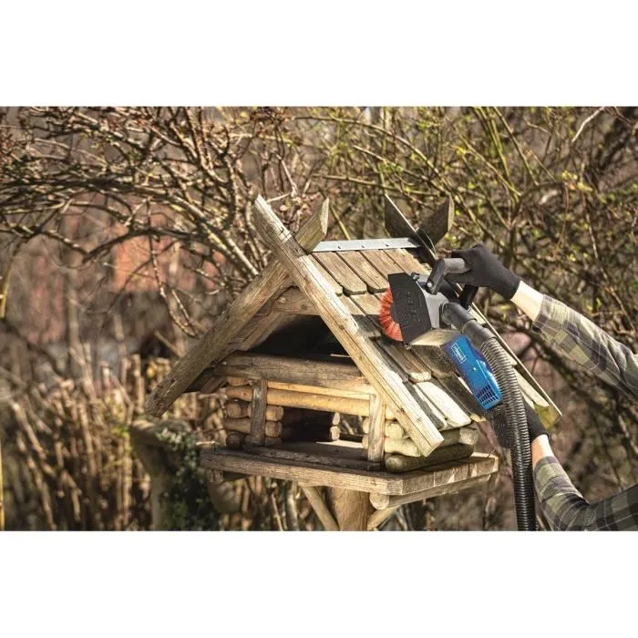 Scheppach Brosse en Nylon pour Surfaceuse et Rénovateur MRS1300 - Dégraissage et Nettoyage Abrasif sur Bois, Pierre, Métal