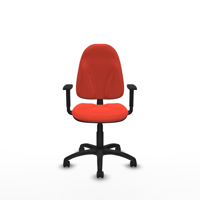 PIQUERAS Y CRESPO Chaise de bureau Algarra, tissu orange foncé, mécanisme Contact permanent