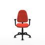 PIQUERAS Y CRESPO Chaise de bureau Algarra, tissu orange foncé, mécanisme Contact permanent