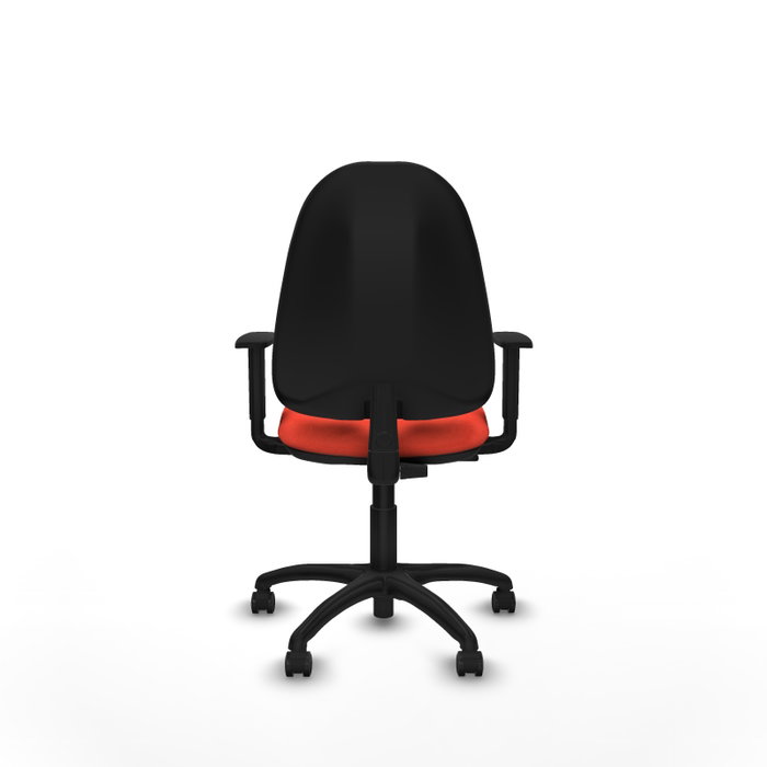 PIQUERAS Y CRESPO Chaise de bureau Algarra, tissu orange foncé, mécanisme Contact permanent