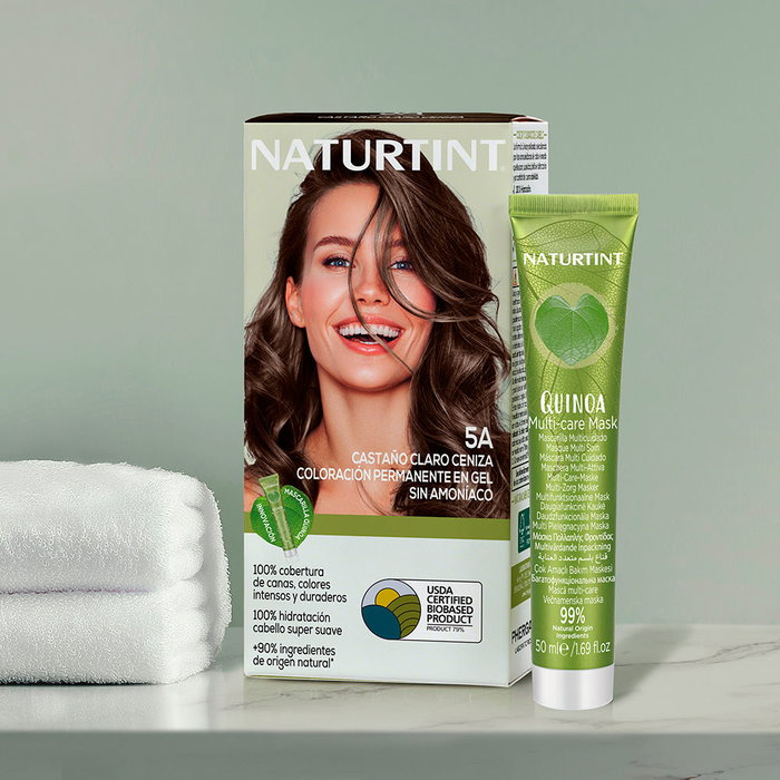 Naturtint Coloration capillaire sans ammoniaque #5A Châtain clair cendré 170 ml