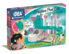 Clementoni - Laboratoire de Stylos - Kit Créatif avec Embudo, Pinces et Outils de Précision - Jeu Éducatif pour Enfants dès 7 Ans