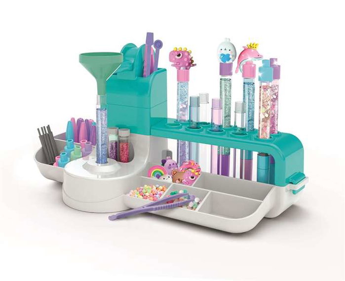 Clementoni - Laboratoire de Stylos - Kit Créatif avec Embudo, Pinces et Outils de Précision - Jeu Éducatif pour Enfants dès 7 Ans