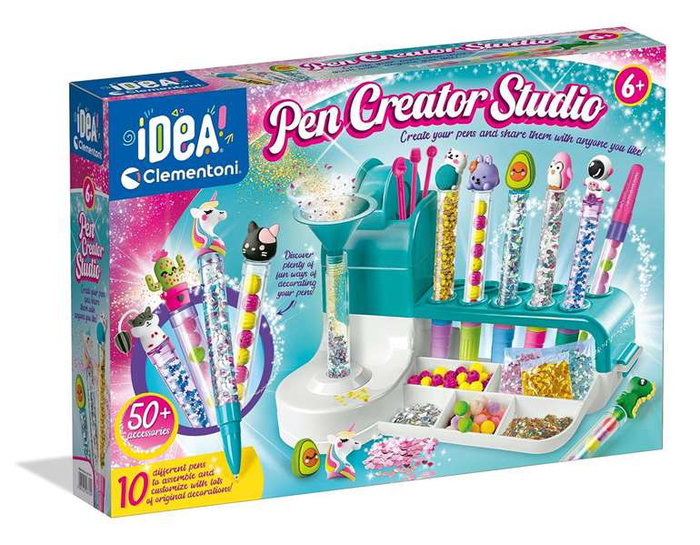 Clementoni - Laboratoire de Stylos - Kit Créatif avec Embudo, Pinces et Outils de Précision - Jeu Éducatif pour Enfants dès 7 Ans