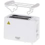 Adler AD 3223 Grille-pain 2 Fentes 900W Blanc avec Rehausse Petits Pains et Nettoyage Facilité