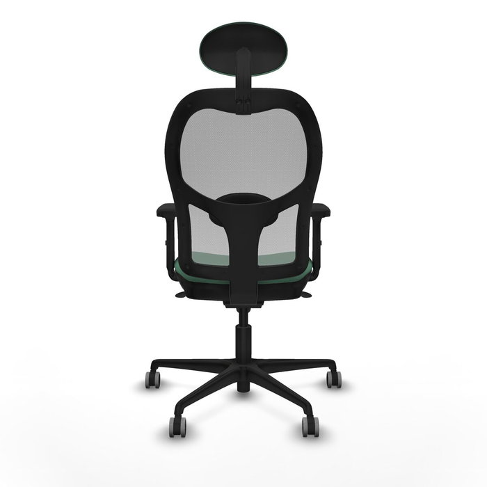 Piqueras y Crespo Chaise de Bureau avec Appui-tête Jorquera Vert émeraude