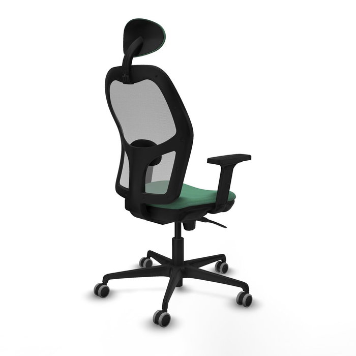 Piqueras y Crespo Chaise de Bureau avec Appui-tête Jorquera Vert émeraude