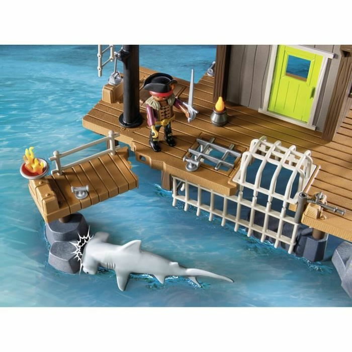 Playmobil Port de pirates avec repaire, prisons et canon, 165 pièces Playmobil Port de pirates avec repaire, prisons et canon, 165 pièces