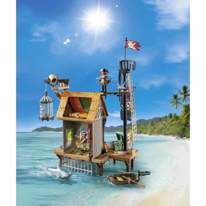 Playmobil Port de pirates avec repaire, prisons et canon, 165 pièces Playmobil Port de pirates avec repaire, prisons et canon, 165 pièces