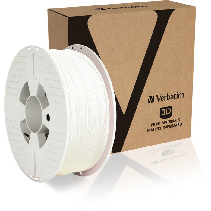 Verbatim Filament PLA 1,75 mm, Blanc, 1 kg