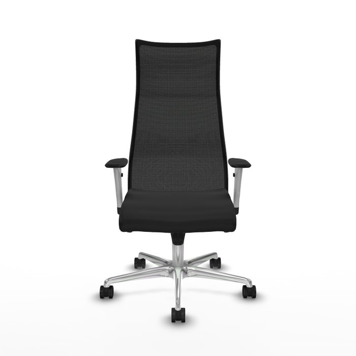 Piqueras y Crespo Chaise de Bureau Albacete avec mécanisme Sincro, Similicuir Noir