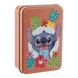 PALADONE - Jeu de cartes collection Stitch Disney, 52 cartes dans une boîte métallique, 11 x 7,5 x 3,3 cm