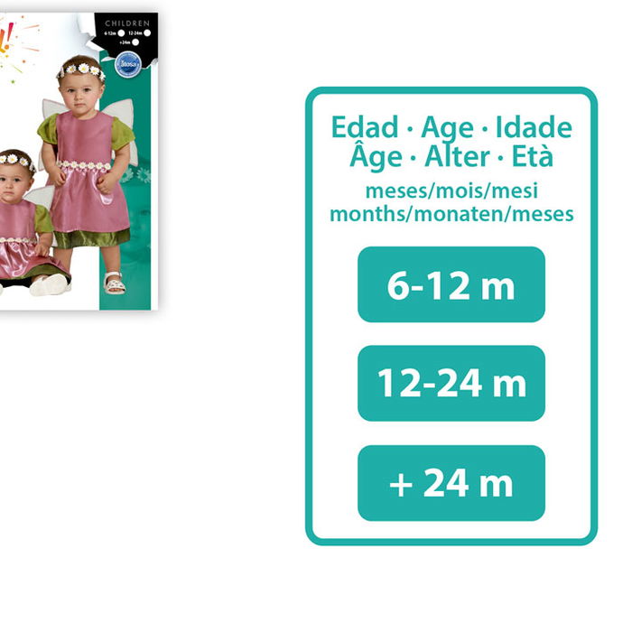 Déguisement Fée Rose avec Ailes pour Bébé Fille 24 Mois