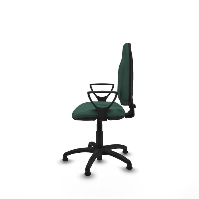 PIQUERAS Y CRESPO Chaise de bureau Algarra Vert bouteille avec mécanisme de contact permanent