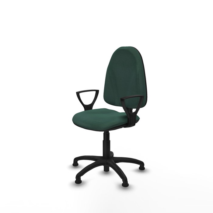 PIQUERAS Y CRESPO Chaise de bureau Algarra Vert bouteille avec mécanisme de contact permanent