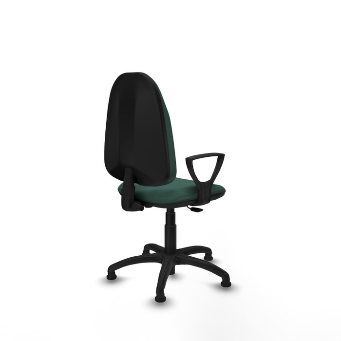 PIQUERAS Y CRESPO Chaise de bureau Algarra Vert bouteille avec mécanisme de contact permanent