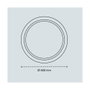 Cristalrecord Plafonnier LED Charly circulaire, 72W, Blanc, ø50 cm