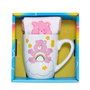 PYRAMID Set de Tasse et Chaussettes Ours Amoureux - Tasse Céramique 315ml (Micro-ondes/Lave-vaisselle) - Chaussettes Taille 36-41