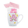 PYRAMID Set de Tasse et Chaussettes Ours Amoureux - Tasse Céramique 315ml (Micro-ondes/Lave-vaisselle) - Chaussettes Taille 36-41