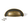 Emuca Lot de 20 poignées pour meubles Alberic, L77mm, entraxe 64mm, Zamak, Bronze