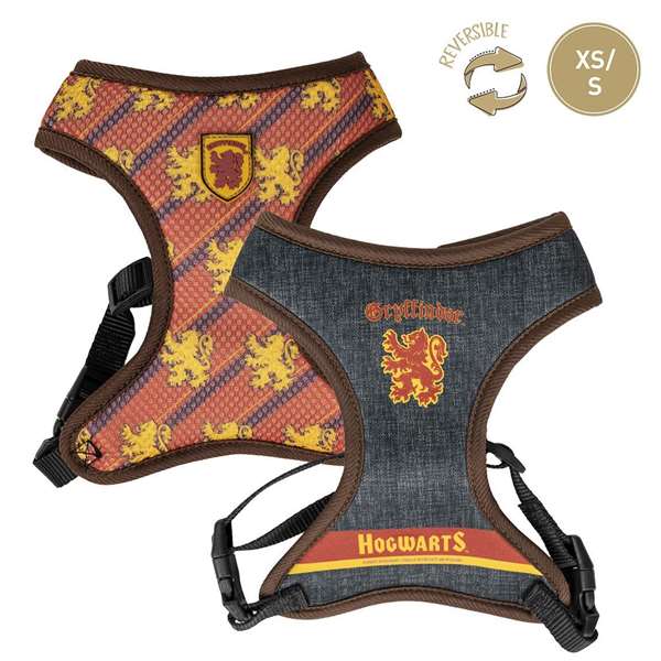 Cerda - Arnés Premium Para Perros T2Xs - Harnais Premium pour Chiens XS/S Harry Potter Gryffindor - Rouge Foncé