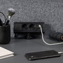 Forming Function Axessline Desk - Chargeur 2 prises de courant, 1 USB-A et 1 USB-C, Noir