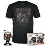 Funko Pack Camiseta y Figura Pop & Tee Boba Feet - Star Wars - Talla S - Référence 63388 - Contenu Multilingue (Anglais, Français, Allemand, Italien, Portugais, Espagnol)