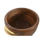 Home ESPRIT Mortier et pilon en Acier inoxydable et Acacia
