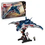 LEGO 76325 Marvel Le Quinjet d'Avengers : L'Ère d'Ultron - Set de Construction avec 5 Minifigurines et Support - Jeu Enfant 10 Ans et Plus