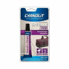 Cyanolit Colle spéciale tissu - Fixation flexible