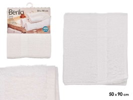 Berilo Toaille 50x90 cm Blanc Coton et Polyester (Set de 24)