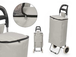 Kinvara Chariot de courses isotherme 32 L gris 94 x 9 x 34,5 cm (Set de 6)